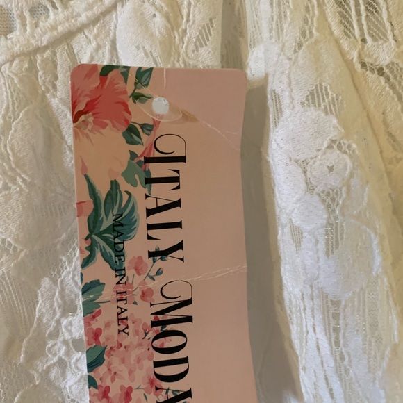 Italy Moda white eyelet, dress size medium - Picture 4 of 4